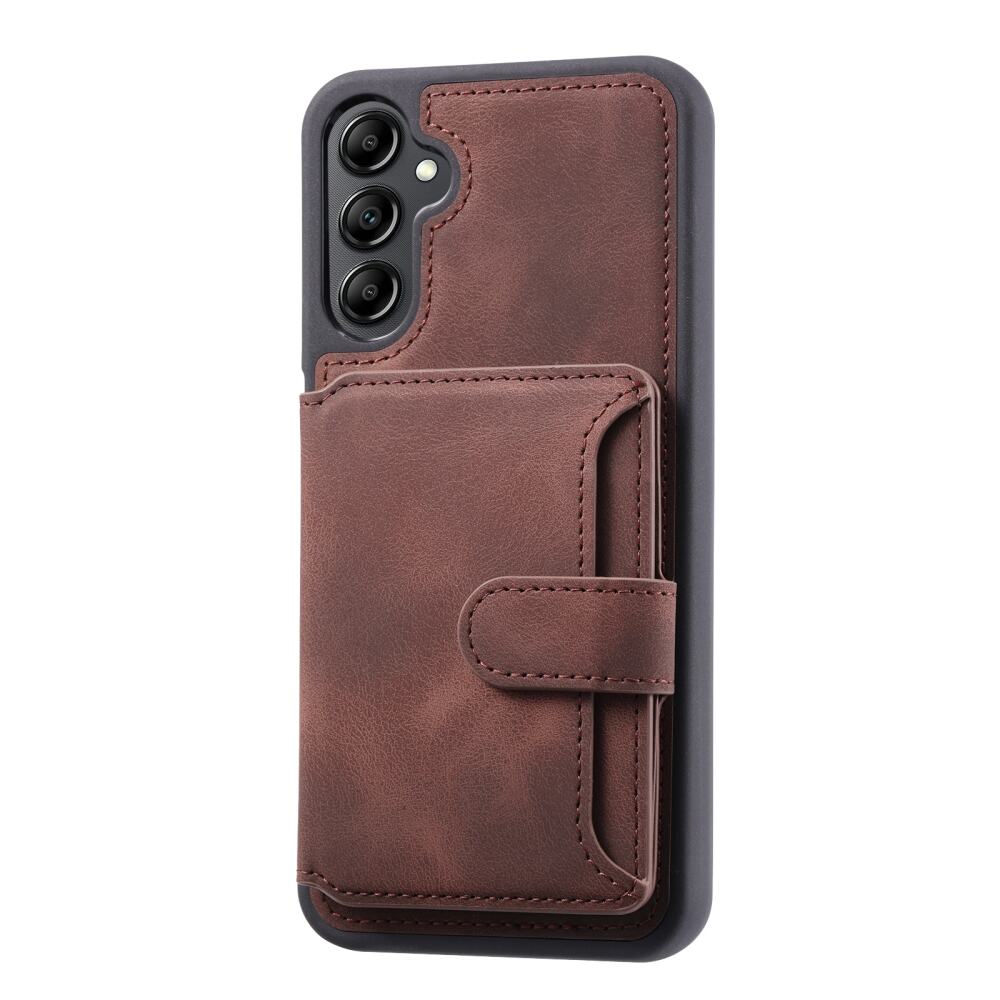 Samsung Galaxy A35 5G Case Skin Feel PU RFID Anti-theft - Coffee