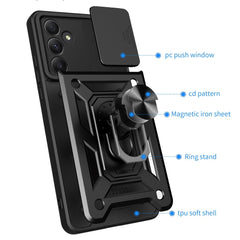 Samsung Galaxy A35 5G Case Sliding Camera Protector - Black