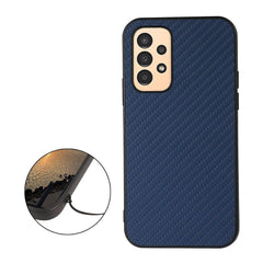 Samsung Galaxy A53 5G Case Secure Carbon Fiber Texture - Blue