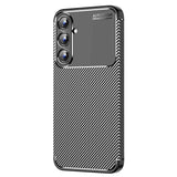 Samsung A55 Case Brushed Texture TPU - Black