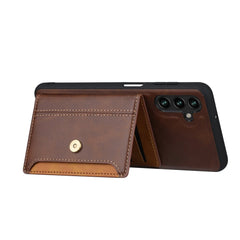 Samsung Galaxy A55 5G Case Calfskin Card Slot - Brown