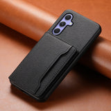 Samsung Galaxy A55 5G Case Calfskin PU Leather - Black