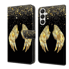 Samsung Galaxy A55 5G Case Crystal 3D Protective - Golden Wings