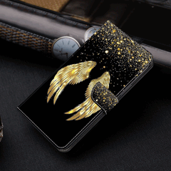 Samsung Galaxy A55 5G Case Crystal 3D Protective - Golden Wings