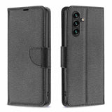 Samsung Galaxy A55 5G Case Litchi Texture PU Leather - Black