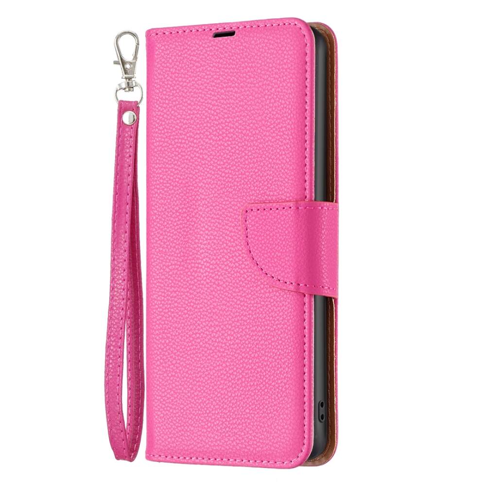 Samsung Galaxy A55 5G Case Litchi Texture Wallet - Rose Red