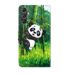 Samsung Galaxy A55 5G Case Painting Pattern Flip - Bamboo Panda