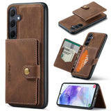 Samsung Galaxy A55 5G Case Retro Magnetic Detachable - Brown