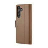 Samsung Galaxy A55 5G Case RFID Anti-theft Litchi Texture - Brown