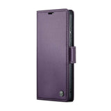 Samsung Galaxy A55 5G Case RFID Anti-theft Wallet - Pearly Purple