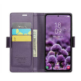 Samsung Galaxy A55 5G Case RFID Anti-theft Wallet - Pearly Purple