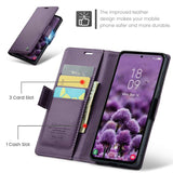 Samsung Galaxy A55 5G Case RFID Anti-theft Wallet - Pearly Purple