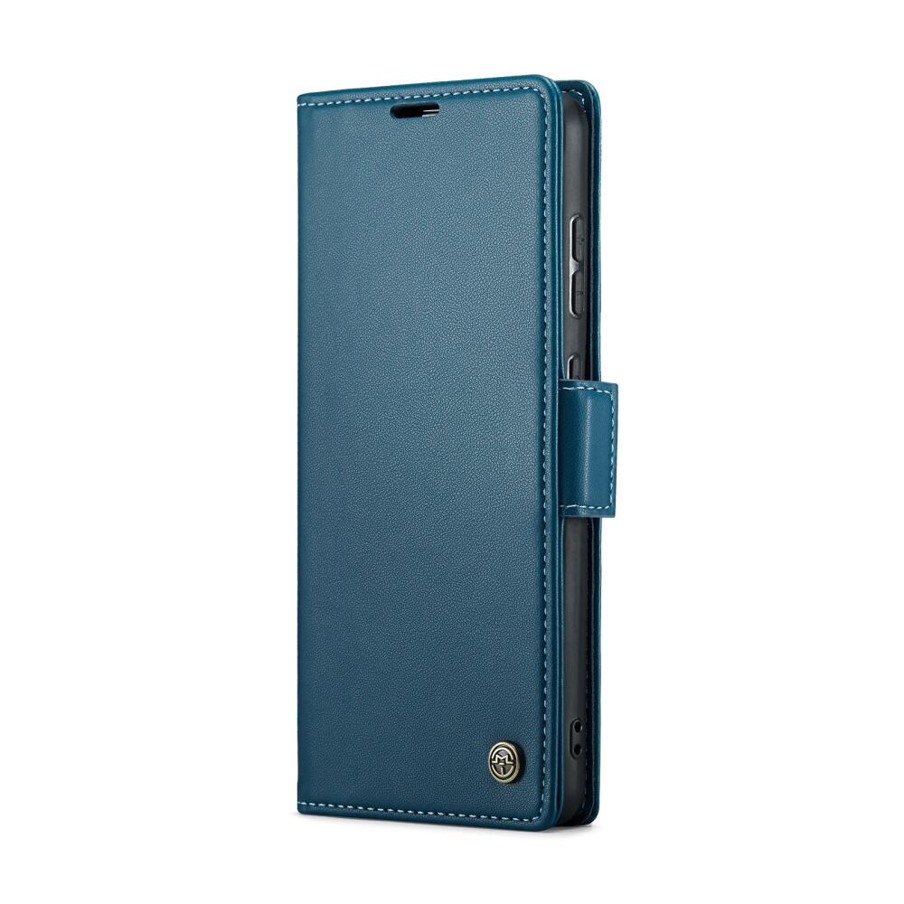 Samsung Galaxy A55 5G Case RFID Butterfly Buckle PU Leather - Blue