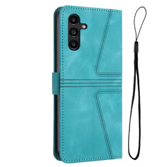 Samsung Galaxy A55 5G Case Triangle Solid Color Wallet - Green