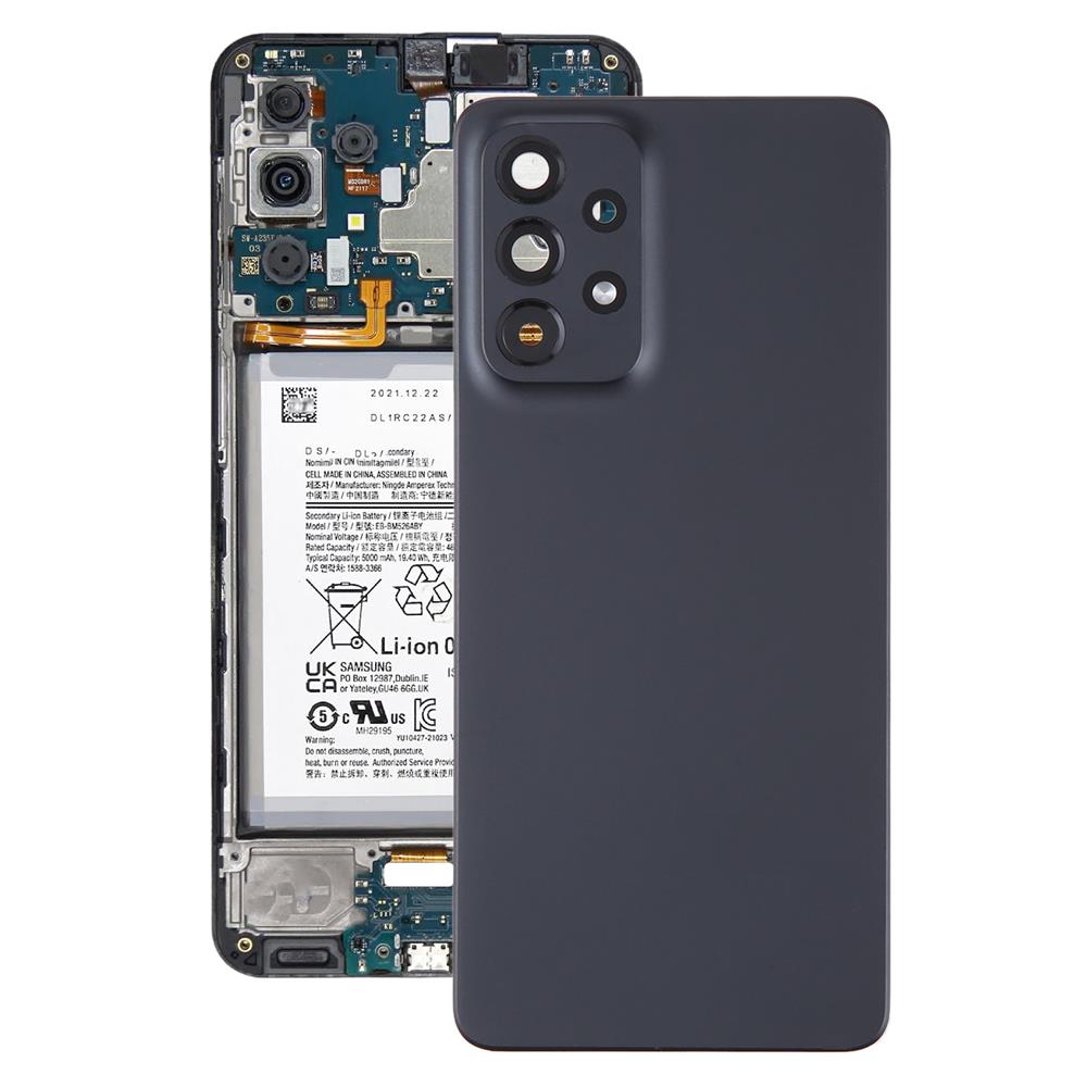 Samsung Galaxy A73 5G Battery Back Cover with Camera Lens - Black