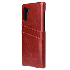 Samsung Galaxy Note 10 Case Fierre Shann Retro Oil Wax Texture