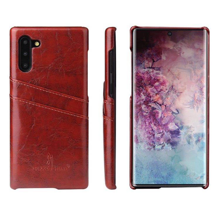 Samsung Galaxy Note 10 Case Fierre Shann Retro Oil Wax Texture