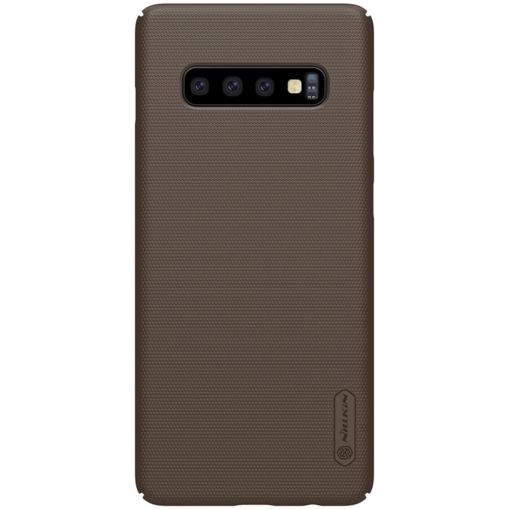 Samsung Galaxy S10 Case NILLKIN Frosted Concave Convex Texture - Brown