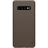 Samsung Galaxy S10 Case NILLKIN Frosted Concave Convex Texture - Brown