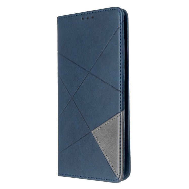 Samsung Galaxy S20 Plus Case Rhombus Texture Wallet - Blue