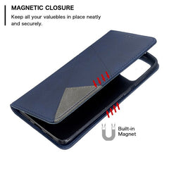 Samsung Galaxy S20 Plus Case Rhombus Texture Wallet - Blue