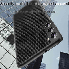 Samsung Galaxy S22 5G Case Ultra-thin Carbon Fiber Texture - Black