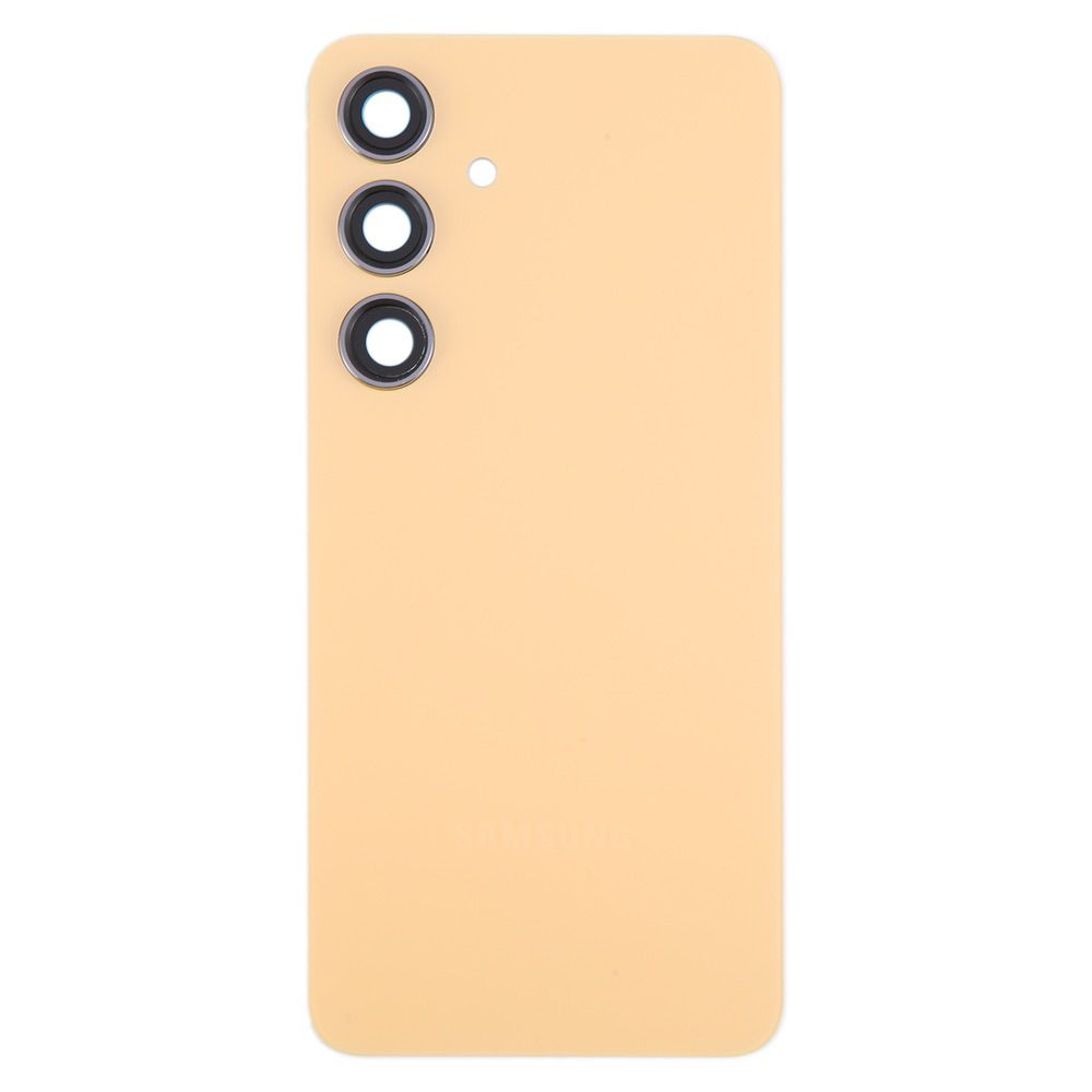 Samsung Galaxy S24 Battery Back Cover with Camera Lens - Amber Yellow