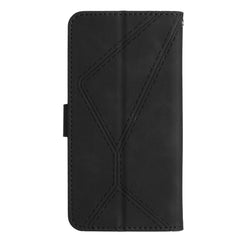 Samsung Galaxy S24 Ultra 5G Case Stitching Calf Texture PU Leather - Black