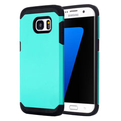 Samsung Galaxy S7 Edge Case TPU + PC Armor Combination - Green