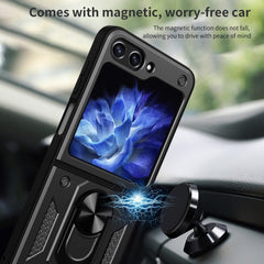 Samsung Galaxy Z Flip5 5G Case with 360 Degree Rotating Holder - Black