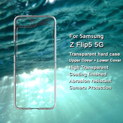 Samsung Galaxy Z Flip5 Case Ultra-Thin imak Wing II Pro Series - Transparent