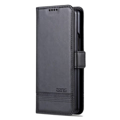 Samsung Galaxy Z Fold5 5G Case Magnetic Calf Texture Flip Wallet - Black