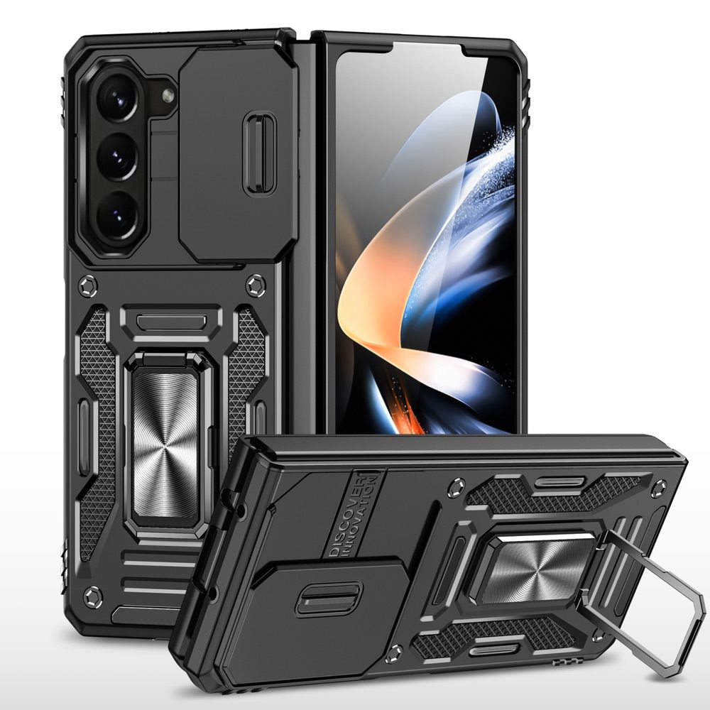 Samsung Galaxy Z Fold5 5G Case With Sliding Camera Cover - Black