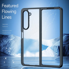 Samsung Galaxy Z Fold5 Case Flowing lines on the backplane - Transparent