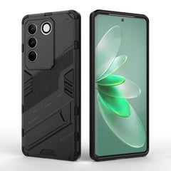 Vivo V27 Pro Case Shockproof Invisible Holder - Black