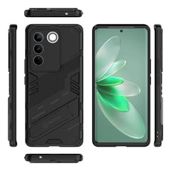 Vivo V27 Pro Case Shockproof Invisible Holder - Black