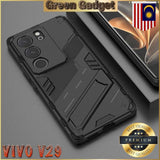 Vivo V29 Case Shockproof Invisible Holder- Black