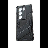 Vivo V29 Case Shockproof Invisible Holder- Black