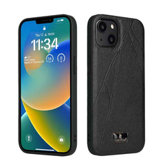 iPhone 14 Plus Case Fierre Shann Shockproof Protective - Ox Tendon Black