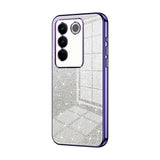 Vivo V27 Case Shockproof Protective Glitter - Purple