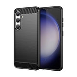 Samsung Galaxy S24 5G Case Shockproof Brushed Texture - Black