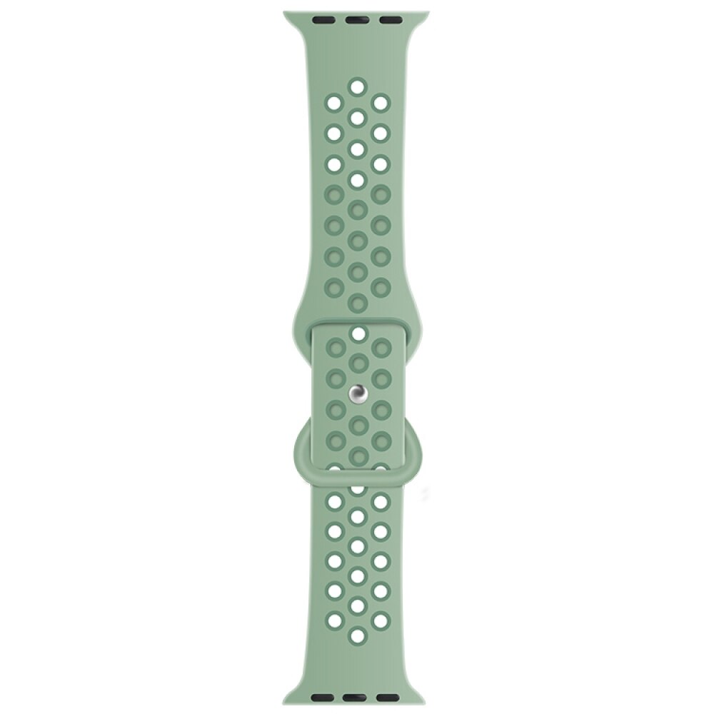 Silicone Strap For Apple Watch 49mm / 45mm / 44mm / 42mm - Cloudy Gray + Gray Green