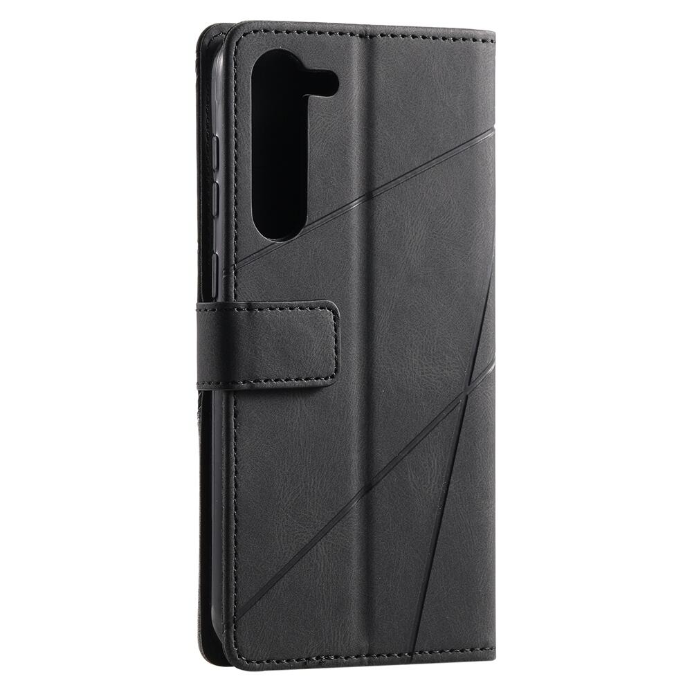 Samsung Galaxy S23 5G Case Skin Feel Splicing PU Leather - Black