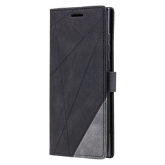 Samsung Galaxy S23 Ultra 5G Case Skin Feel Splicing Wallet - Black