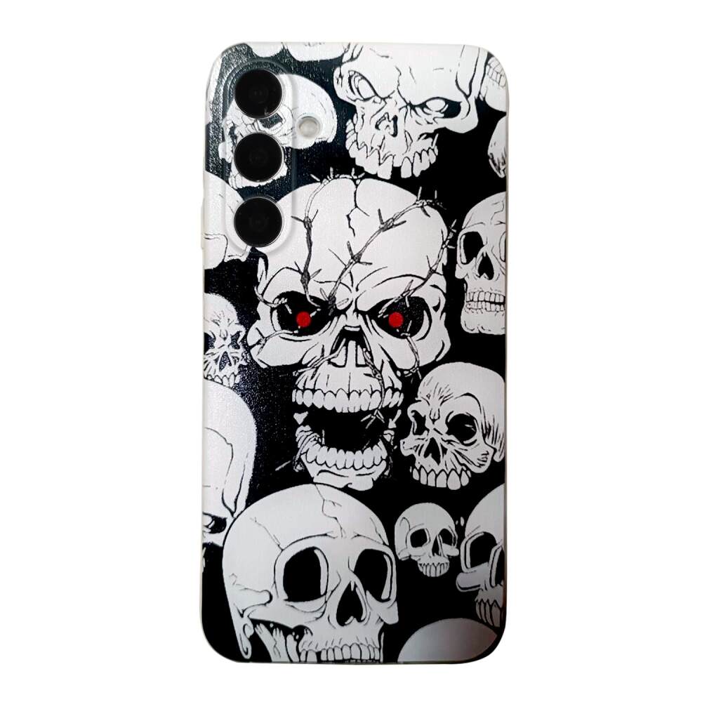 Samsung Galaxy A25 Case Shockproof Pattern TPU - Skull Drawing