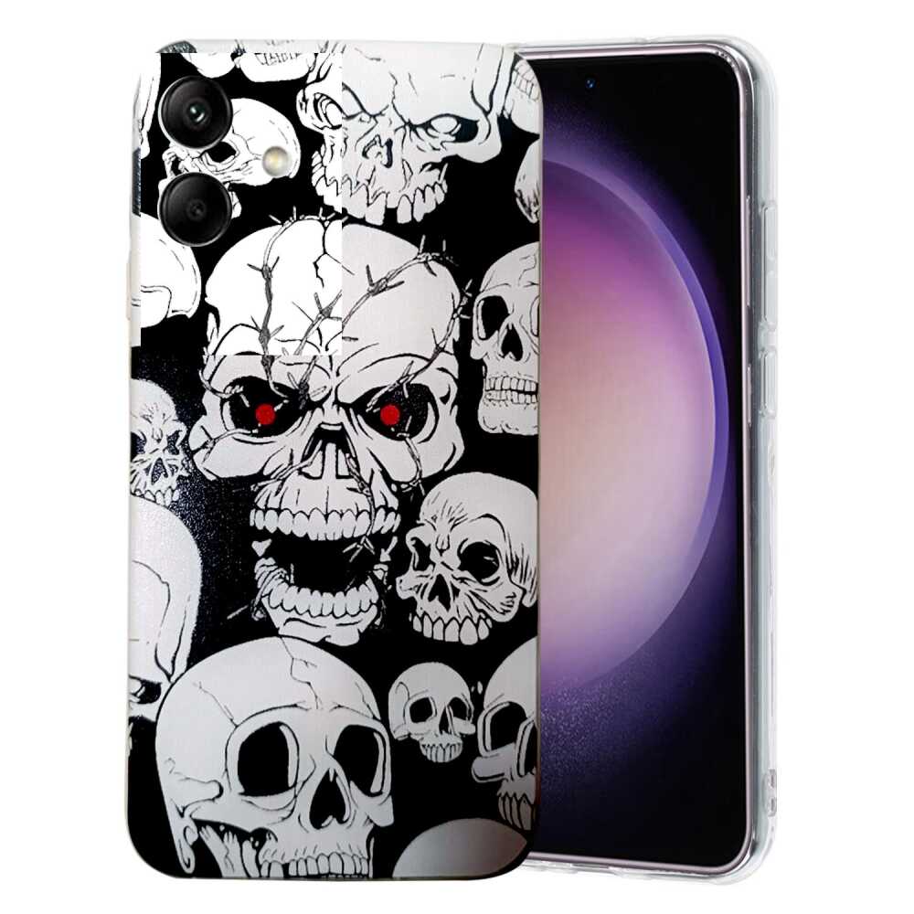 Samsung Galaxy A05 Case Shcokproof Pattern TPU - Skull