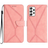 Samsung Galaxy A23 4G / 5G Case Stitching Embossing PU Leather - Pink