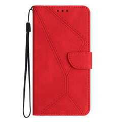 Samsung Galaxy A23 4G / 5G Case Stitching Embossing PU Leather - Red