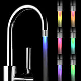 Temperature Sensitive 7 Colour Gradient LED Water Faucet Light Water