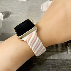 Twist Band for Apple Watch 49mm / 45mm / 44mm / 42mm - Macaron Pink White